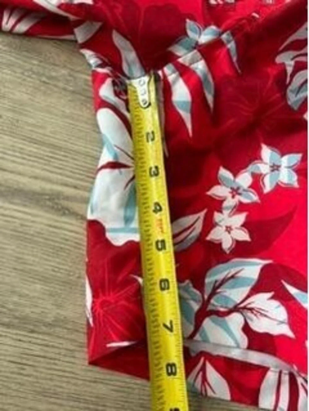 Speedo Swim Trunks Mens XXL Red Floral Hibiscus Board Shorts Mesh Lined